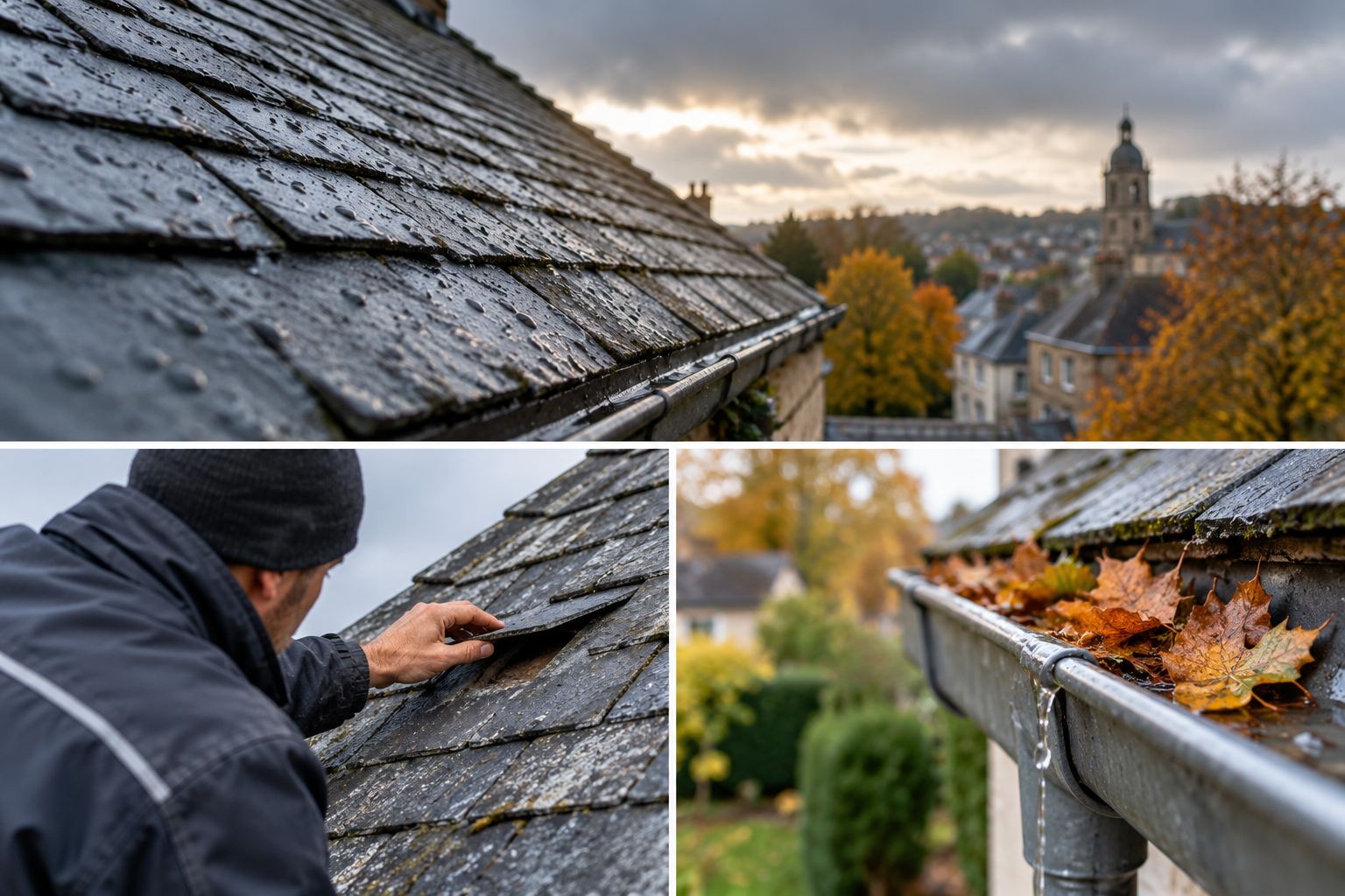 Infiltration de toiture à Alençon – inspection d’une couverture avant l’automne